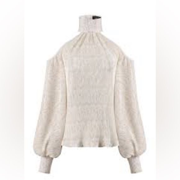 NWT,Pantora Bridal,Elegant White & Shimmering Gold,Stretch, Top + Palazzo Pants - Picture 2 of 16